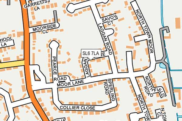 SL6 7LA map - OS OpenMap – Local (Ordnance Survey)