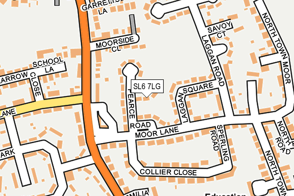 SL6 7LG map - OS OpenMap – Local (Ordnance Survey)