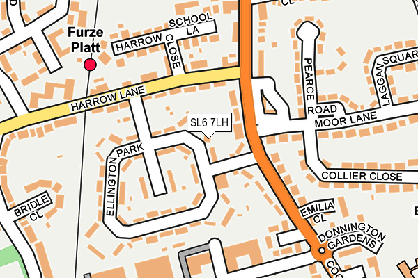 SL6 7LH map - OS OpenMap – Local (Ordnance Survey)