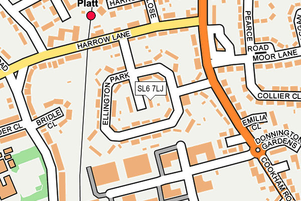 SL6 7LJ map - OS OpenMap – Local (Ordnance Survey)