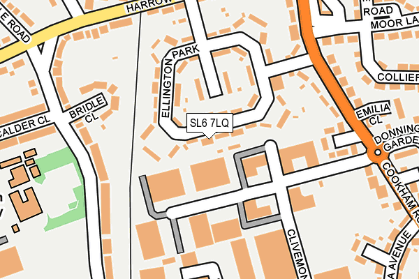 SL6 7LQ map - OS OpenMap – Local (Ordnance Survey)