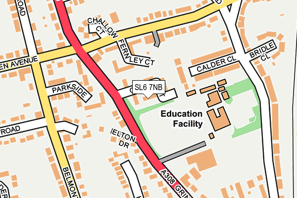 SL6 7NB map - OS OpenMap – Local (Ordnance Survey)