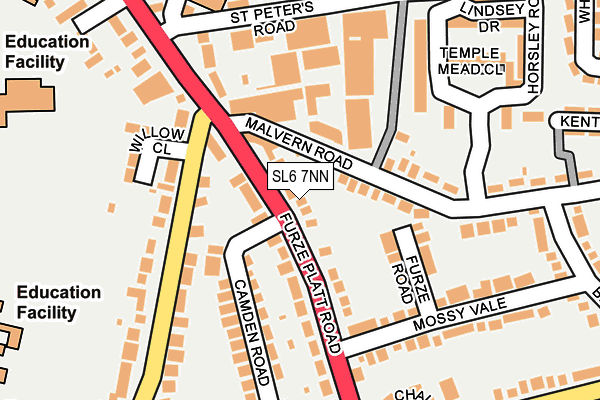 SL6 7NN map - OS OpenMap – Local (Ordnance Survey)