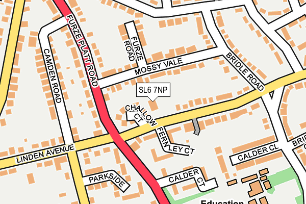SL6 7NP map - OS OpenMap – Local (Ordnance Survey)