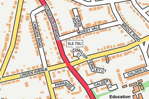 SL6 7NU map - OS OpenMap – Local (Ordnance Survey)