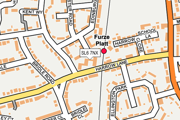 SL6 7NX map - OS OpenMap – Local (Ordnance Survey)