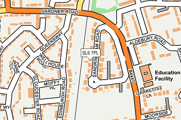 SL6 7PL map - OS OpenMap – Local (Ordnance Survey)