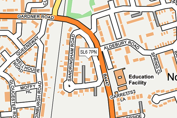 SL6 7PN map - OS OpenMap – Local (Ordnance Survey)