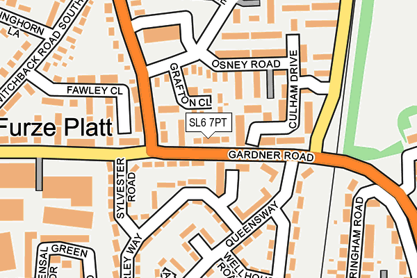 SL6 7PT map - OS OpenMap – Local (Ordnance Survey)