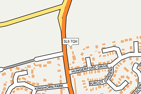 SL6 7QH map - OS OpenMap – Local (Ordnance Survey)