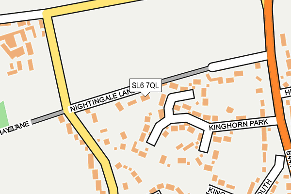 SL6 7QL map - OS OpenMap – Local (Ordnance Survey)