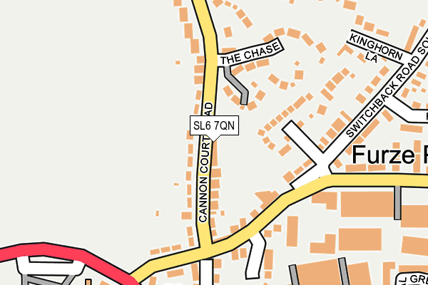 SL6 7QN map - OS OpenMap – Local (Ordnance Survey)