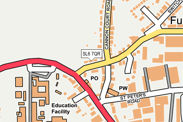 SL6 7QR map - OS OpenMap – Local (Ordnance Survey)
