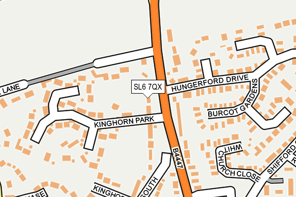 SL6 7QX map - OS OpenMap – Local (Ordnance Survey)