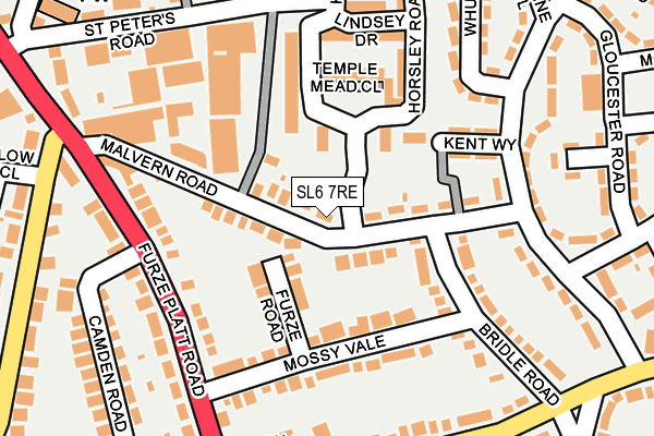 SL6 7RE map - OS OpenMap – Local (Ordnance Survey)
