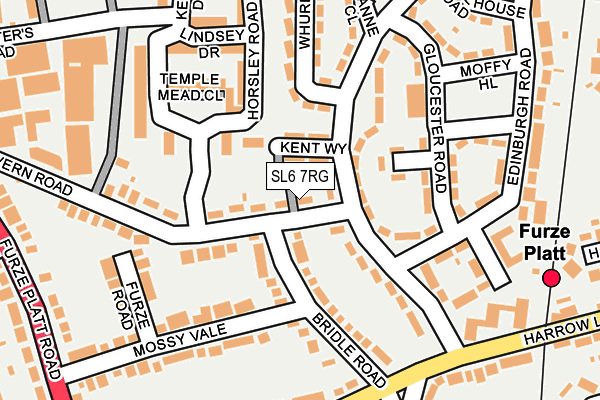 SL6 7RG map - OS OpenMap – Local (Ordnance Survey)