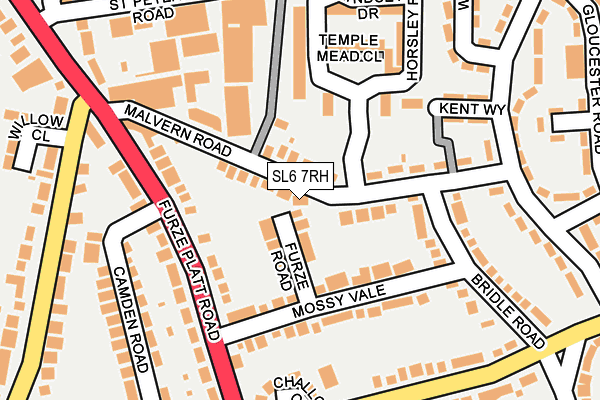 SL6 7RH map - OS OpenMap – Local (Ordnance Survey)