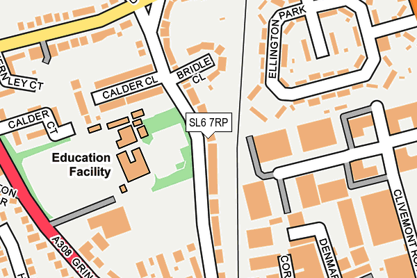 SL6 7RP map - OS OpenMap – Local (Ordnance Survey)