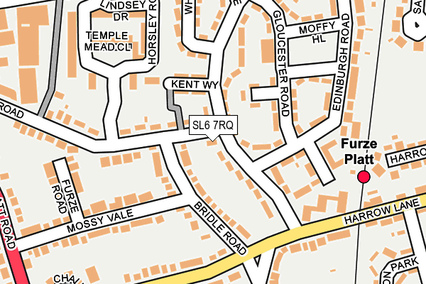 SL6 7RQ map - OS OpenMap – Local (Ordnance Survey)