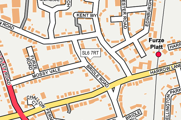 SL6 7RT map - OS OpenMap – Local (Ordnance Survey)