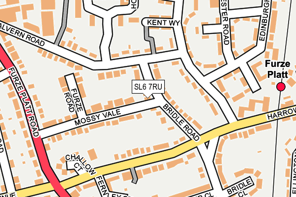 SL6 7RU map - OS OpenMap – Local (Ordnance Survey)