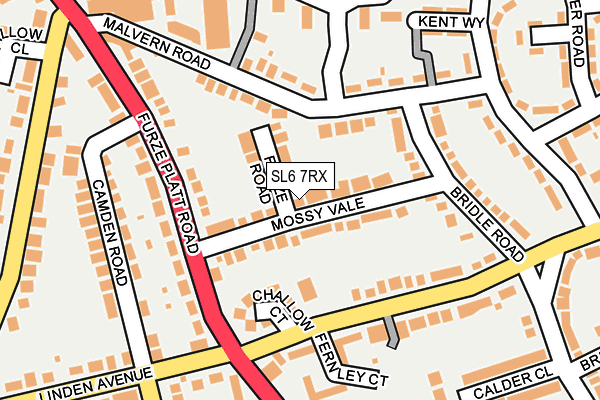 SL6 7RX map - OS OpenMap – Local (Ordnance Survey)