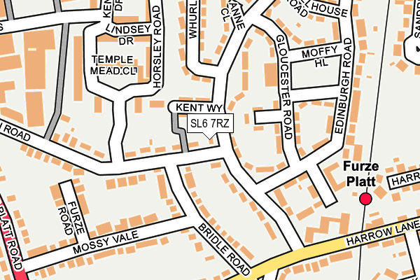 SL6 7RZ map - OS OpenMap – Local (Ordnance Survey)