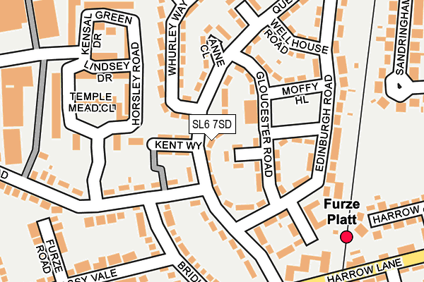 SL6 7SD map - OS OpenMap – Local (Ordnance Survey)