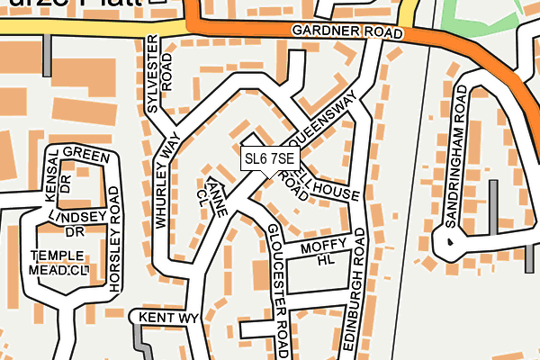 SL6 7SE map - OS OpenMap – Local (Ordnance Survey)