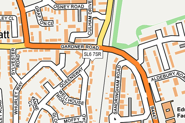 SL6 7SR map - OS OpenMap – Local (Ordnance Survey)