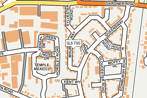 SL6 7SS map - OS OpenMap – Local (Ordnance Survey)