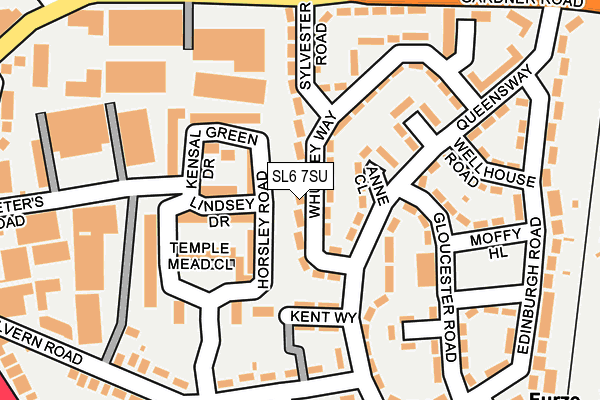 SL6 7SU map - OS OpenMap – Local (Ordnance Survey)