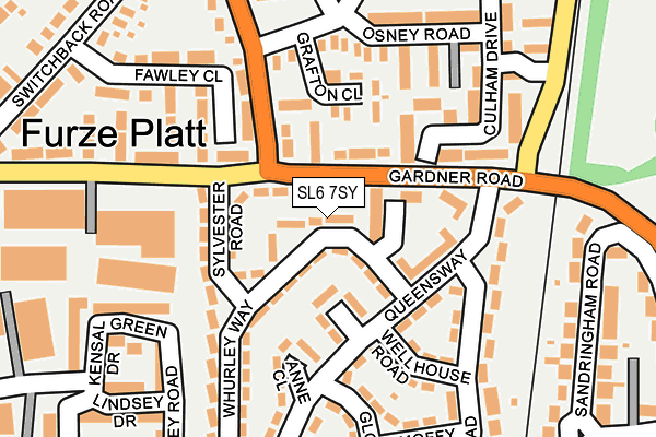 SL6 7SY map - OS OpenMap – Local (Ordnance Survey)