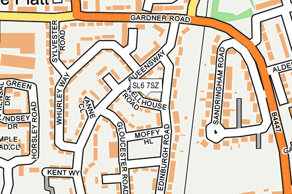 SL6 7SZ map - OS OpenMap – Local (Ordnance Survey)