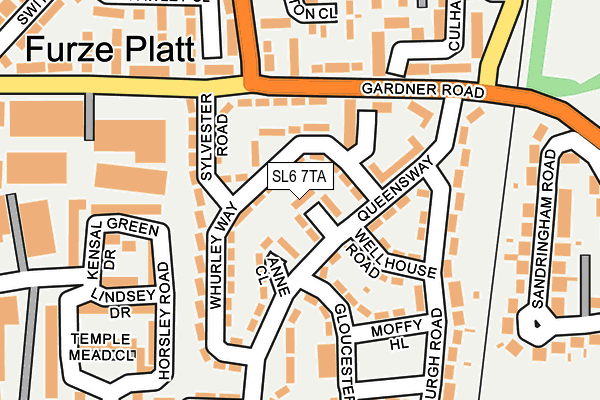 SL6 7TA map - OS OpenMap – Local (Ordnance Survey)