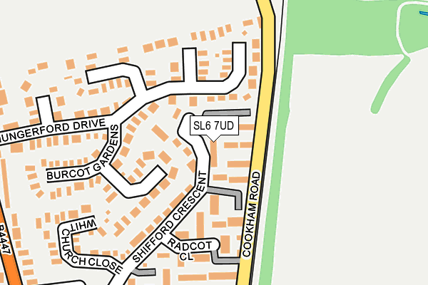 SL6 7UD map - OS OpenMap – Local (Ordnance Survey)