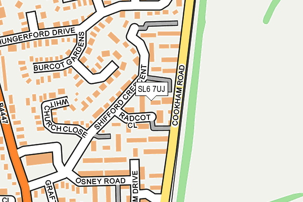 SL6 7UJ map - OS OpenMap – Local (Ordnance Survey)