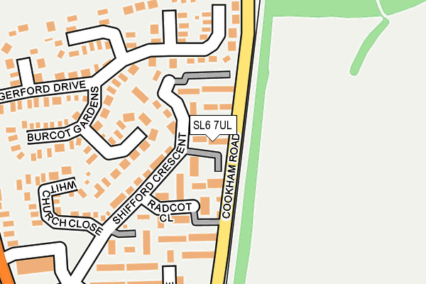 SL6 7UL map - OS OpenMap – Local (Ordnance Survey)