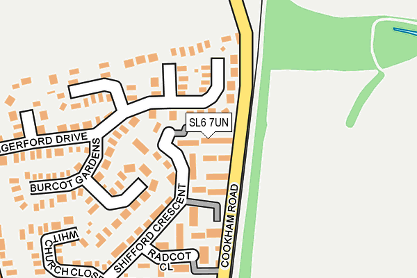 SL6 7UN map - OS OpenMap – Local (Ordnance Survey)
