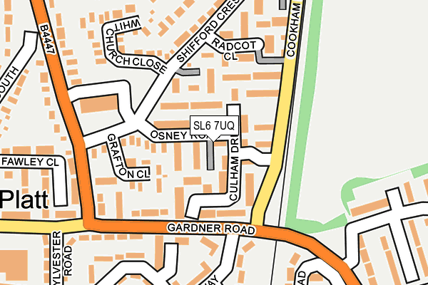 SL6 7UQ map - OS OpenMap – Local (Ordnance Survey)