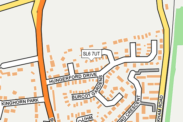 SL6 7UT map - OS OpenMap – Local (Ordnance Survey)