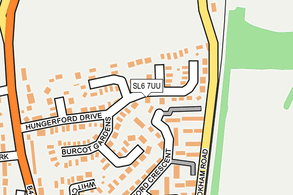 SL6 7UU map - OS OpenMap – Local (Ordnance Survey)