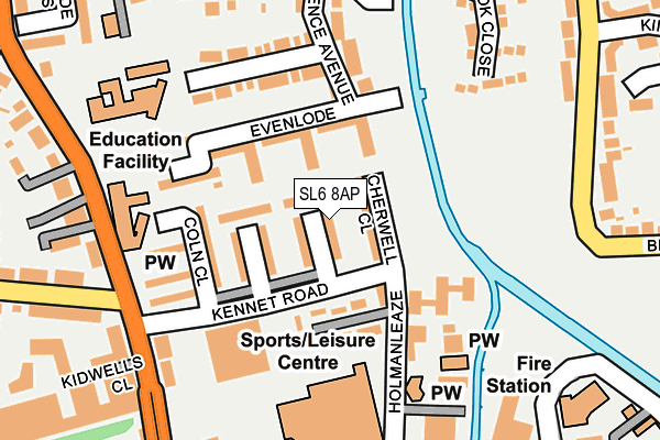 SL6 8AP map - OS OpenMap – Local (Ordnance Survey)