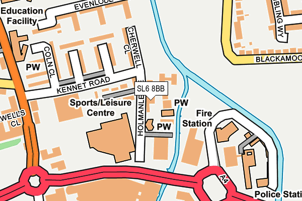 SL6 8BB map - OS OpenMap – Local (Ordnance Survey)