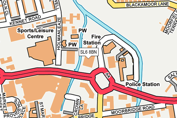 SL6 8BN map - OS OpenMap – Local (Ordnance Survey)