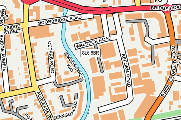 SL6 8BR map - OS OpenMap – Local (Ordnance Survey)
