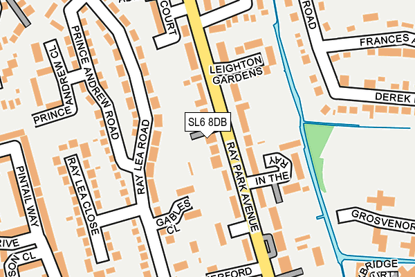 SL6 8DB map - OS OpenMap – Local (Ordnance Survey)