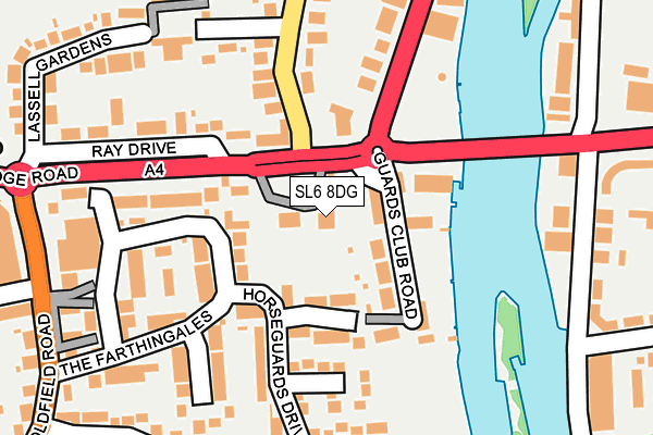 SL6 8DG map - OS OpenMap – Local (Ordnance Survey)