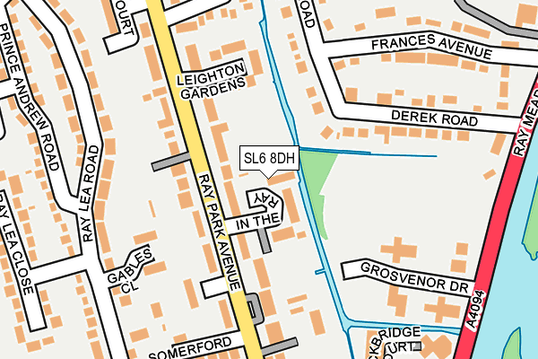 SL6 8DH map - OS OpenMap – Local (Ordnance Survey)