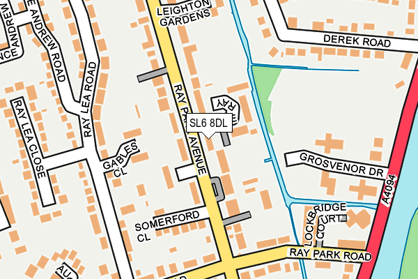 SL6 8DL map - OS OpenMap – Local (Ordnance Survey)